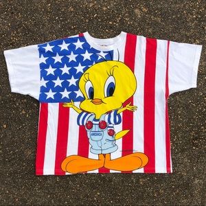 Vintage 90s Tweety Bird t-shirt, Women's XL, USA